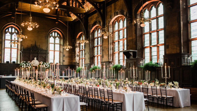 Wedding reception in The Refectory